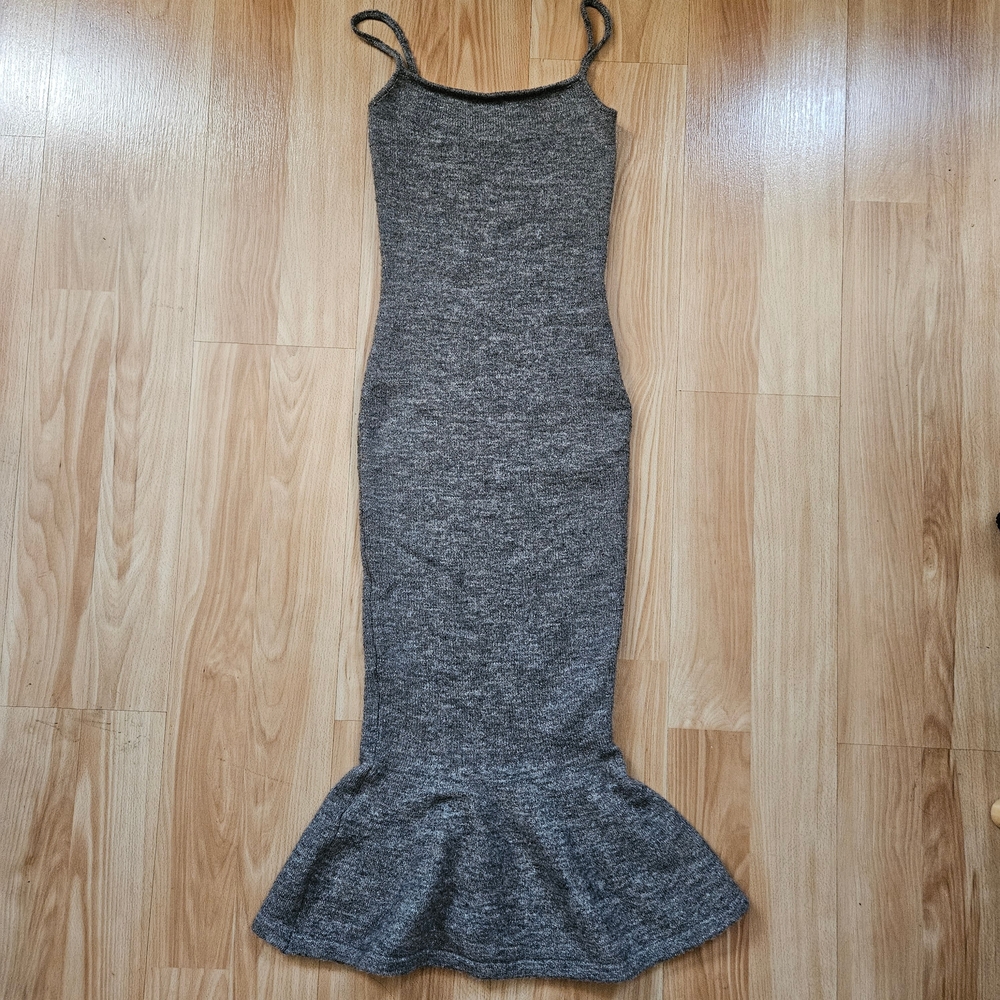 House of CB Brown marl knit midi dress